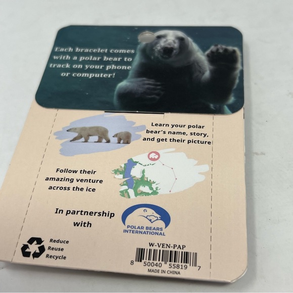 NWT Fahlo The Venture Bracelet Papillae Stone Polar Bear Tracker - Picture 3 of 3